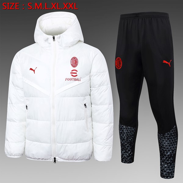 Piumino AC Milan Set Completo 24/25 Bianco